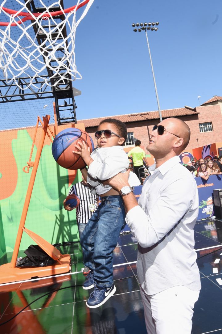 Derek Jeter and nephew Jalen Jeter