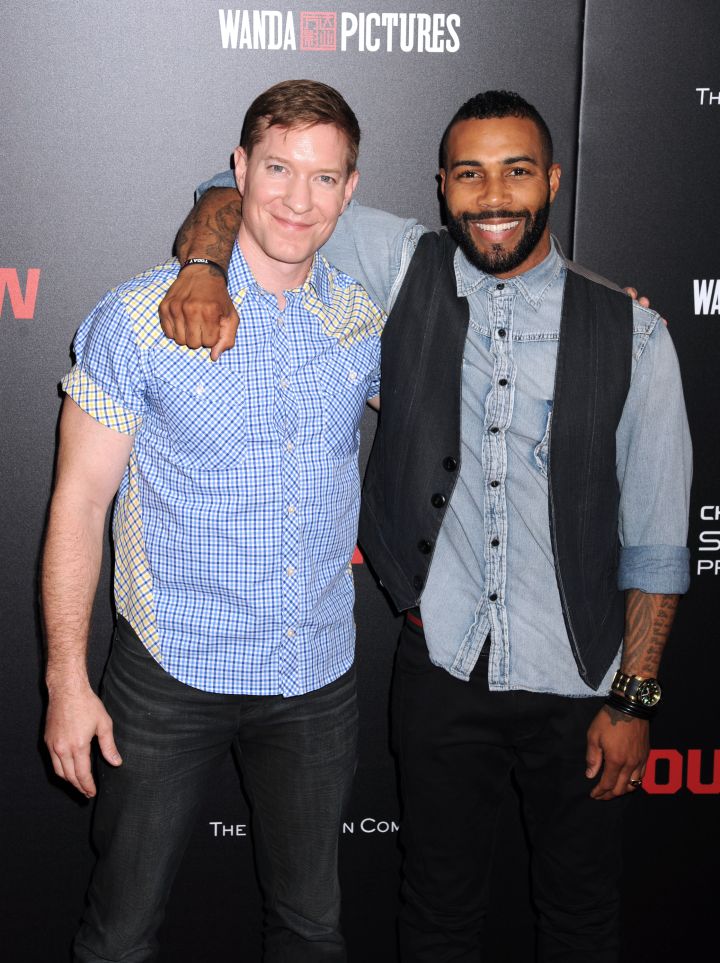 “Power” stars Joseph Sikora & Omari Hardwick pose at the NYC premiere of “Southpaw.”
