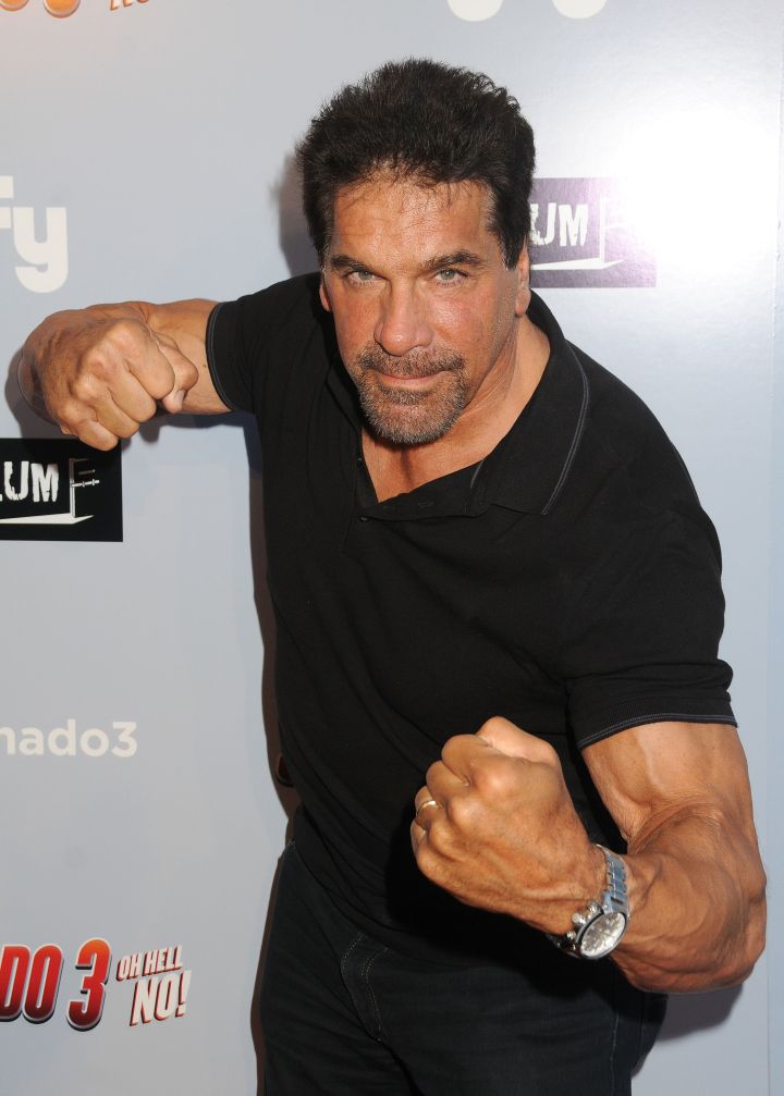 Lou Ferrigno hulks out at the “Sharknado 3: Oh Hell No!” Los Angeles Premiere at iPic Theaters.