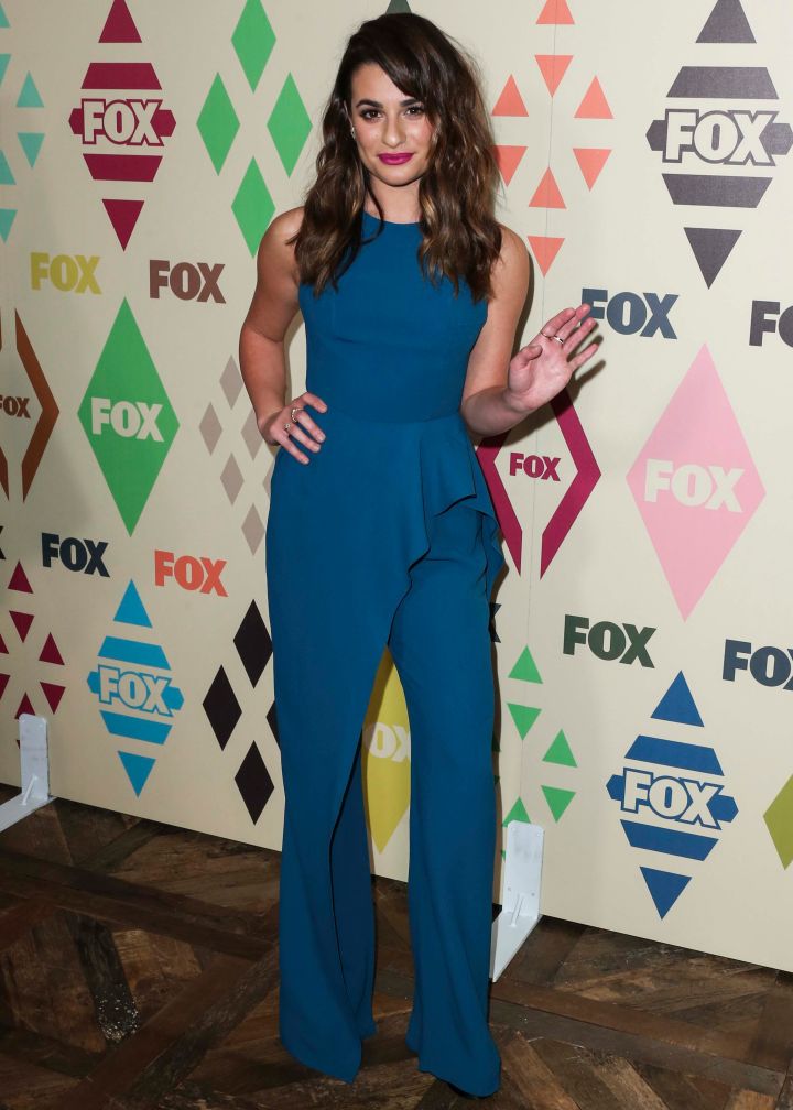 Lea Michele was bold in blue on the red carpet at the Teen Choice Awards All Star party.