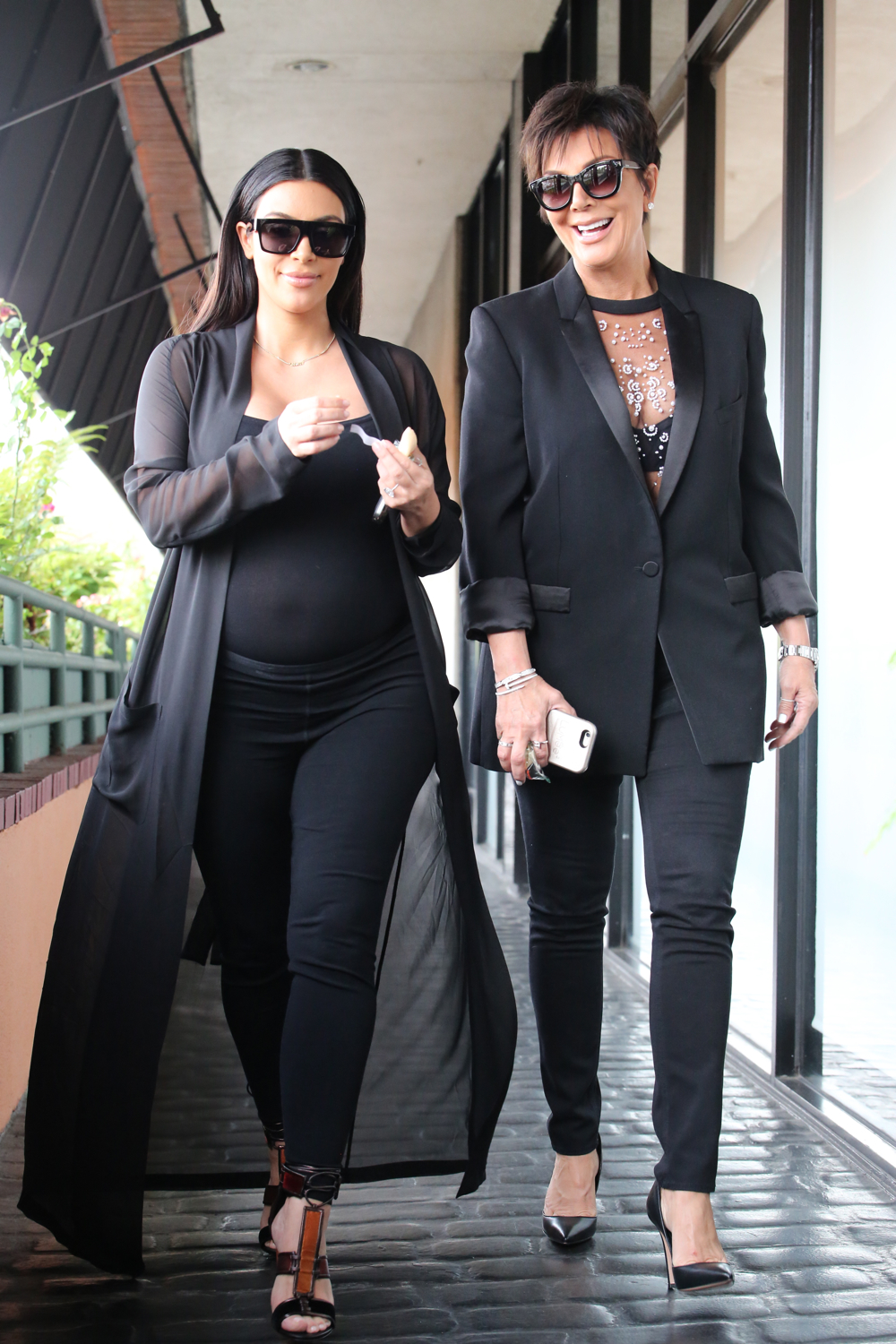 Kim Kardashian and Kris Jenner in L.A.