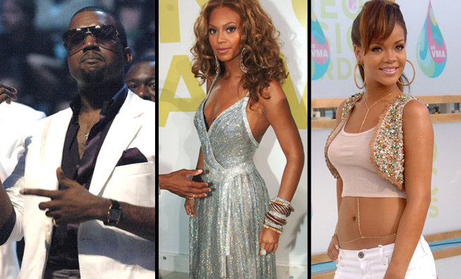 Kanye West Beyonce Rihanna vmas