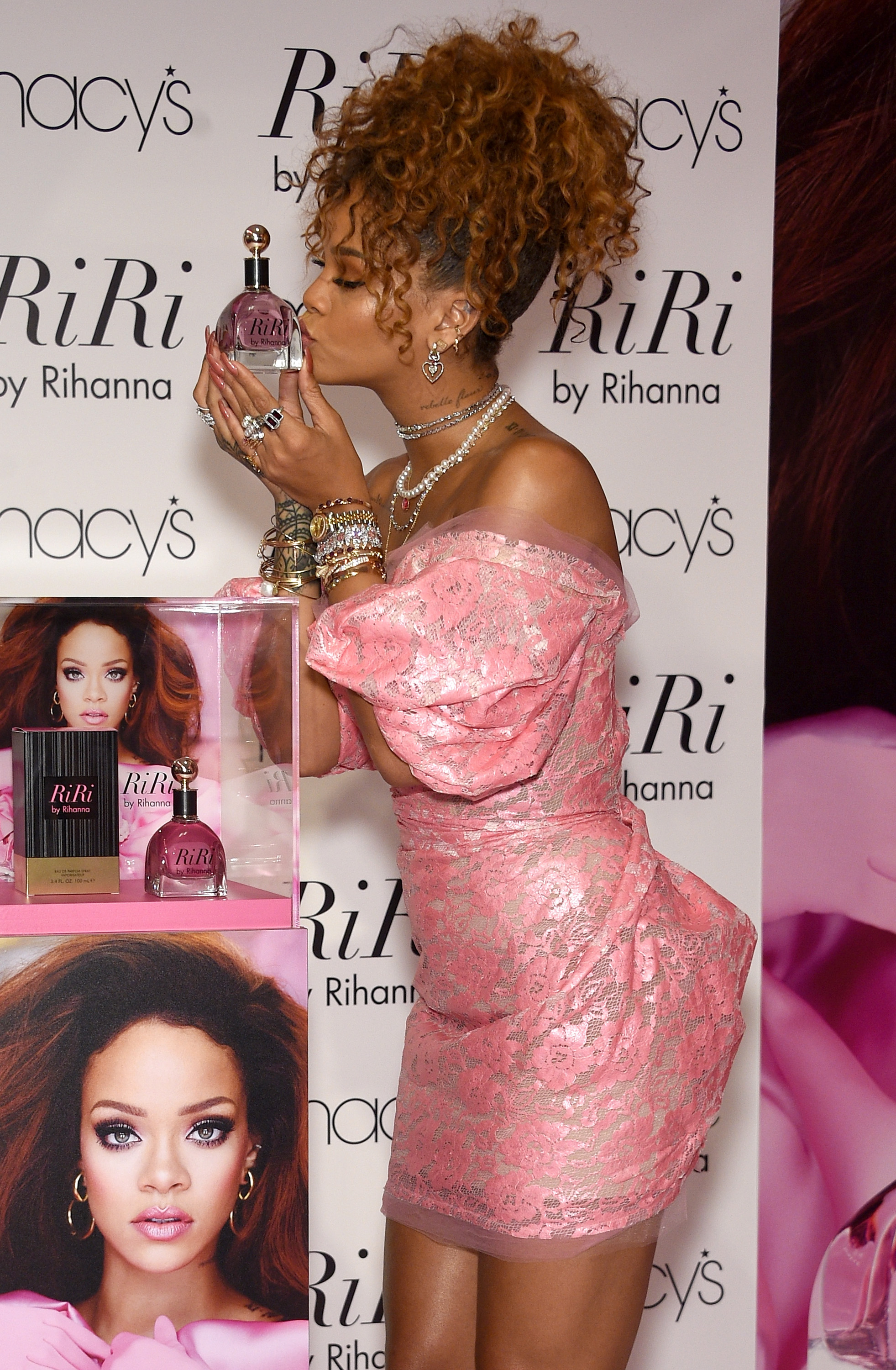 Rihanna at 'RiRi' launch in Brooklyn