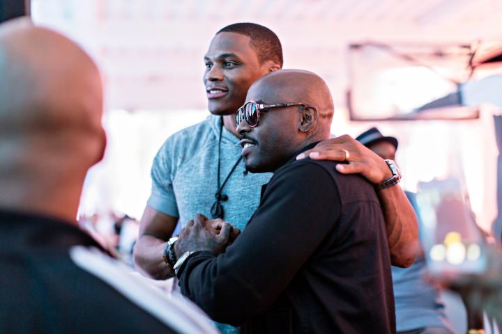 Russell Westbrook & Treach at EA Sports NBA Live 16 Preview.