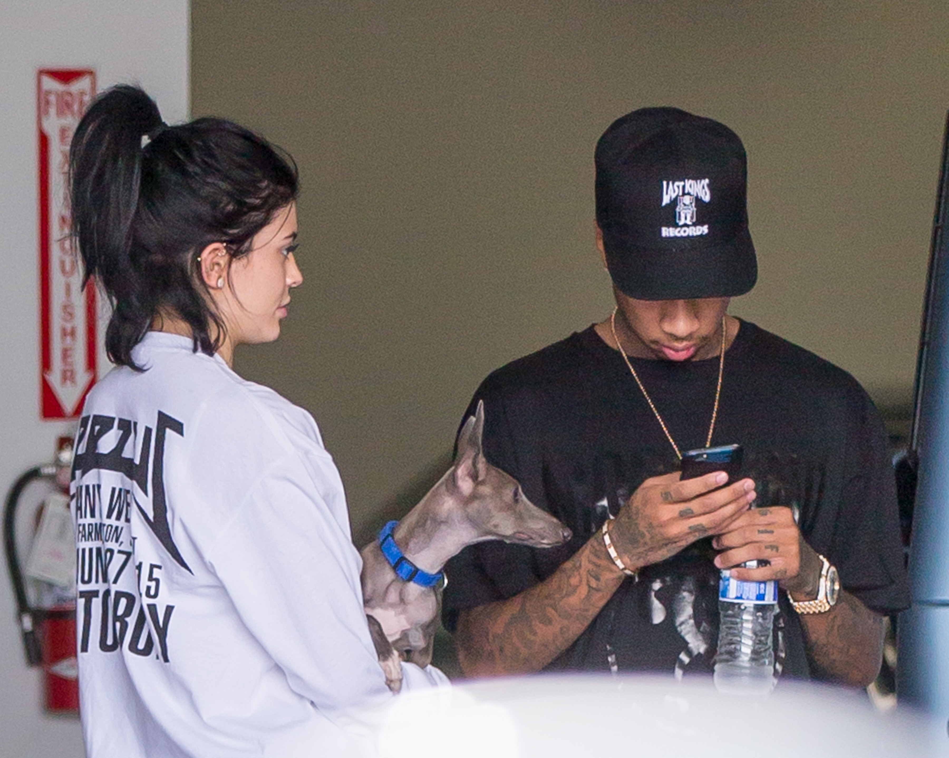 kylie jenner and tyga car shopping in calabasas