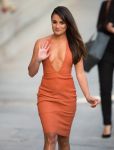 “Scream Queen” star Lea Michele was looking good at “Jimmy Kimmel Live!” in Los Angeles, California.