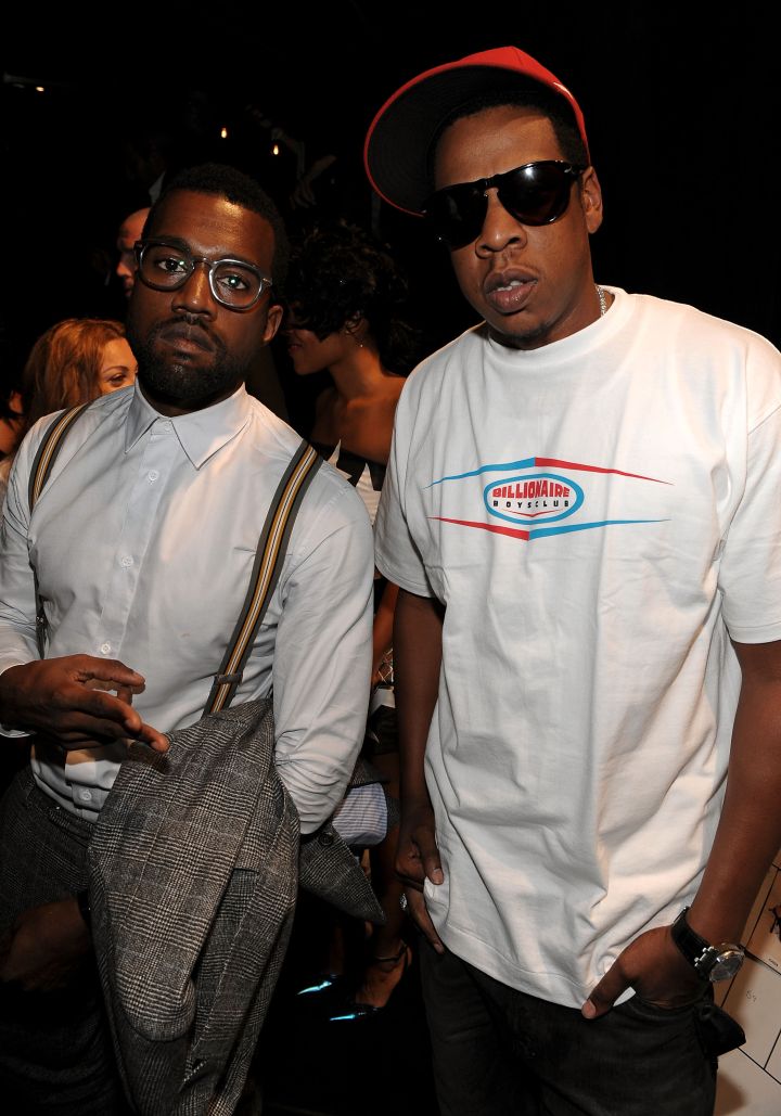 Hov & ‘Ye…in suspenders.