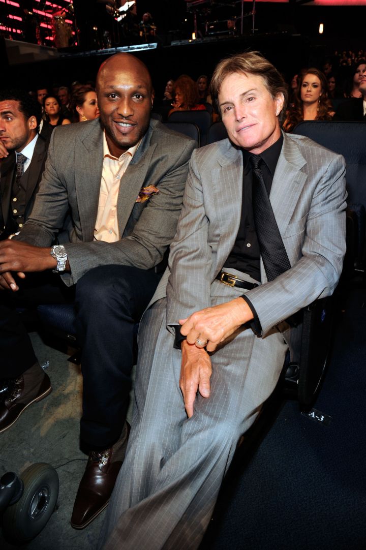 Lamar sit beside Caitlyn Jenner, formerly Bruce Jenner, at the Espys a while back