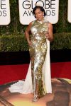 Regina King dazzled in gold.