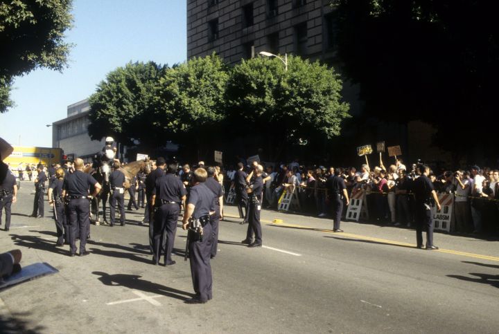 The scene around O.J.’s October 3rd trial date.