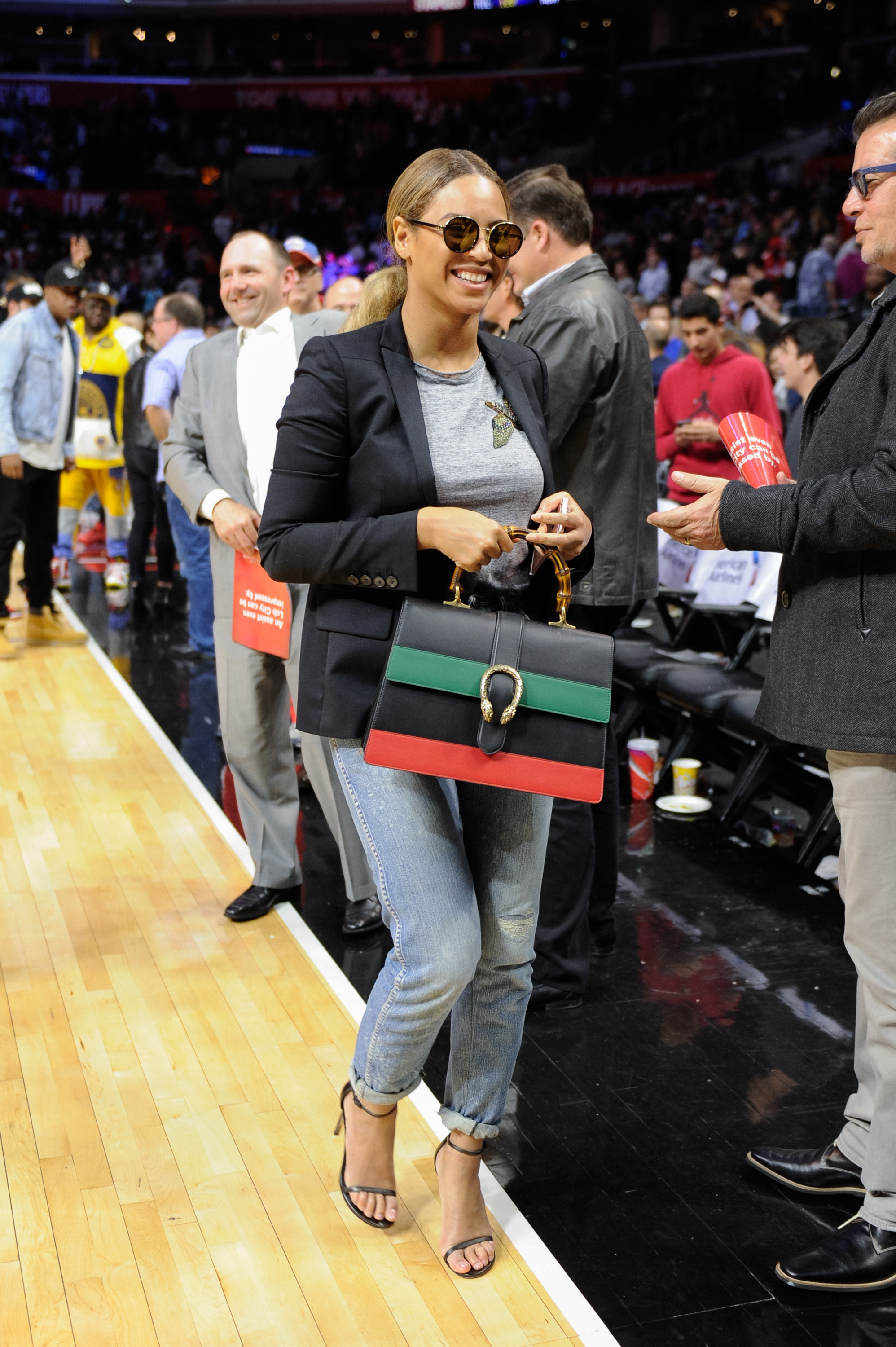Celebrities At The Los Angeles Clippers Game