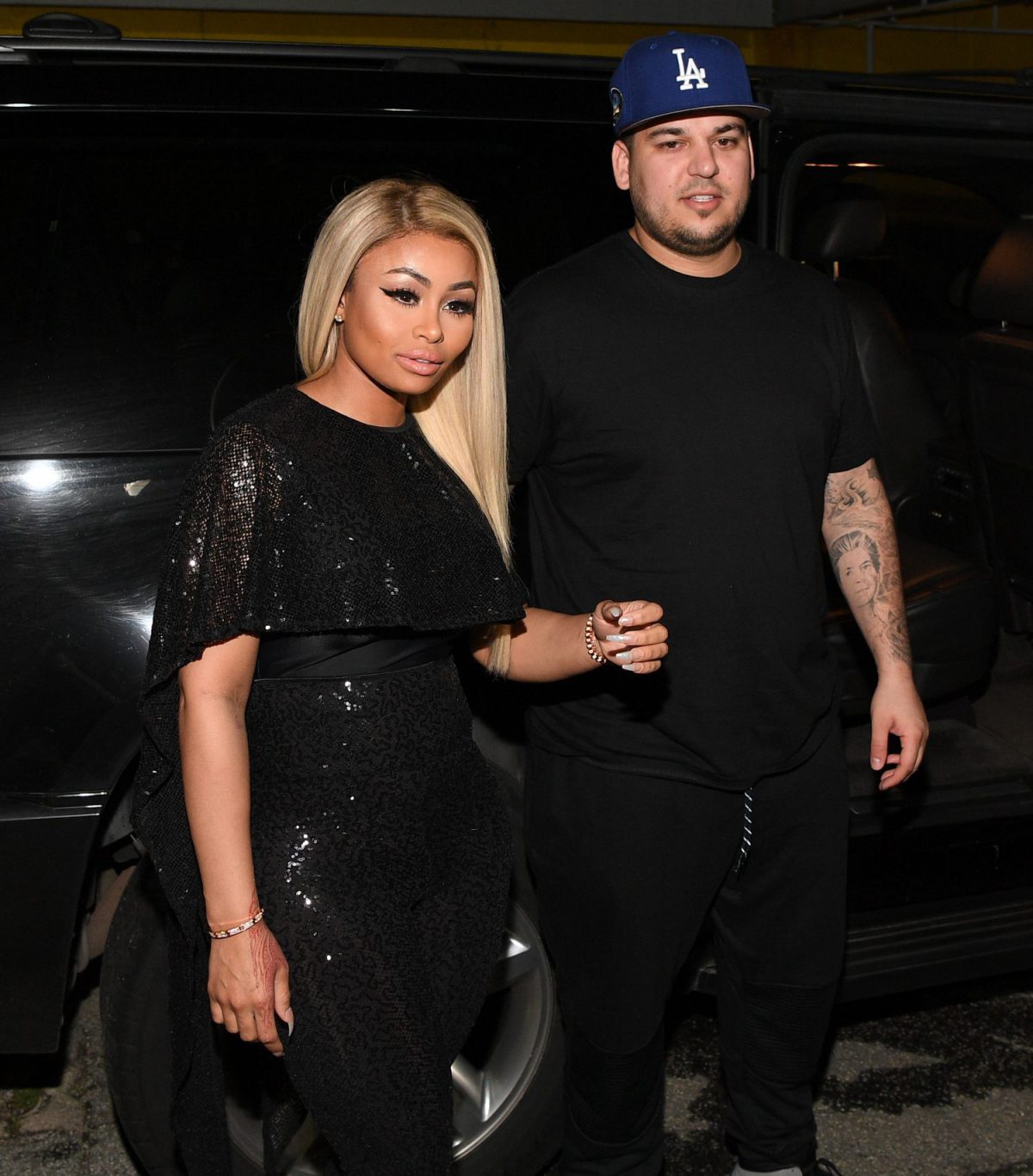 Blac Chyna & Rob Kardashian Visit Onyx Nightclub