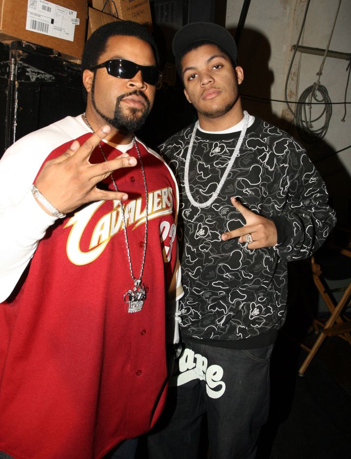 Ice Cube and O’Shea Jr. stopped by while promoting “Barbershop.”