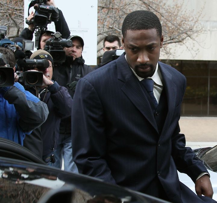 Gilbert Arenas Brings a Gun to Practice