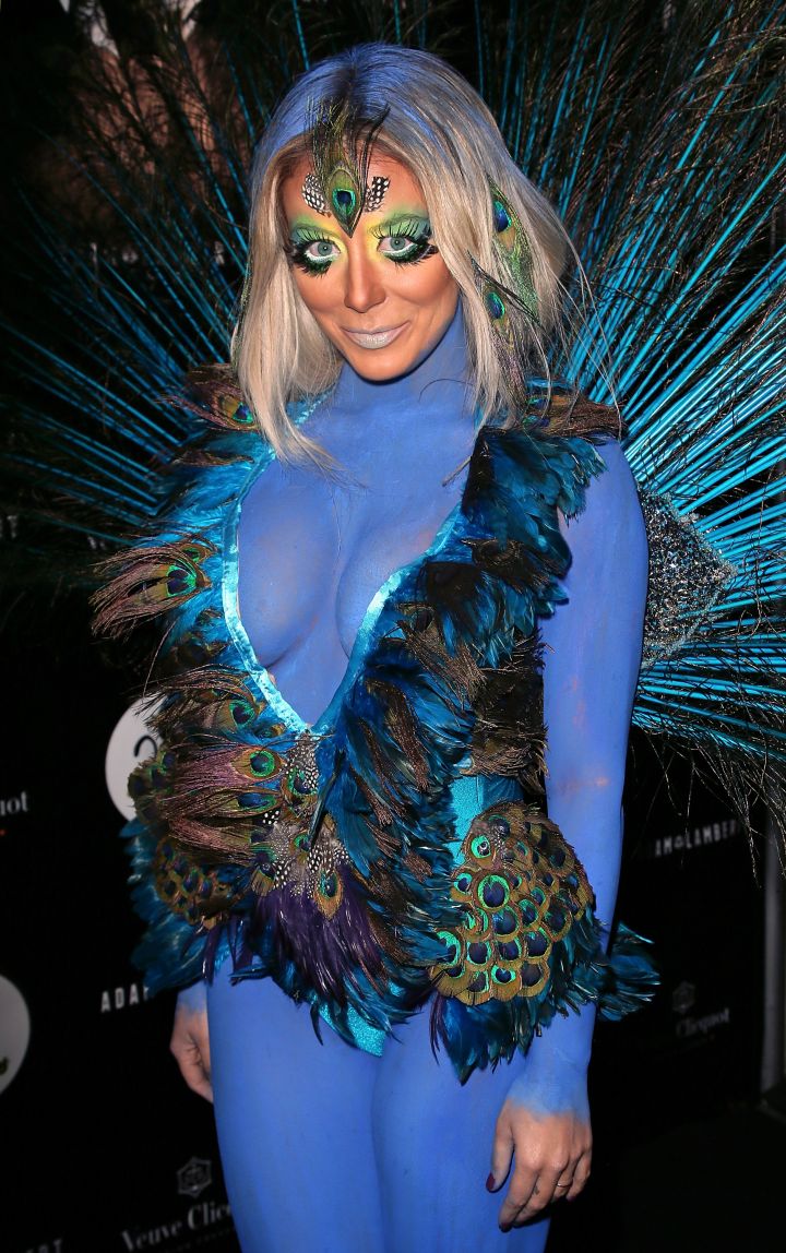 Aubrey O’Day’s peacock makeup was a huge no.