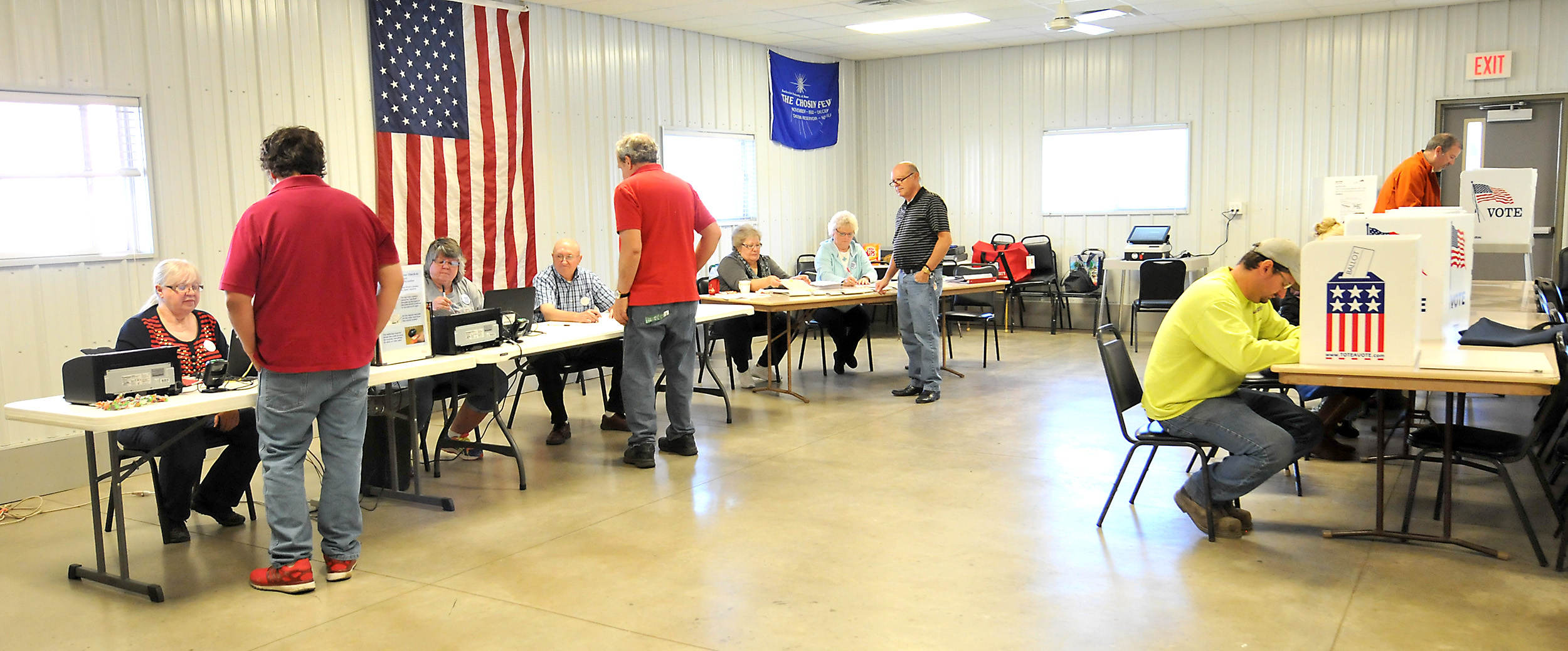 Nation Goes To Polls In Contentious Presidential Election Between Hillary Clinton And Donald Trump