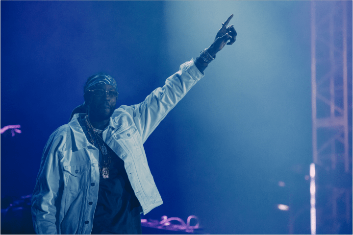Say goodbye! 2 Chainz exits the stage after a great set in California at ComplexCon
