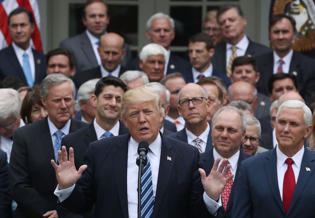 President Trump Speaks At The White House After The House Voted On Health Care Bill