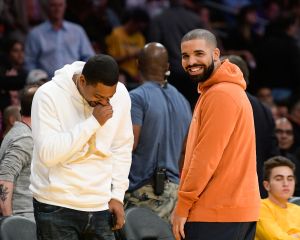 Celebrities At The Los Angeles Lakers Game
