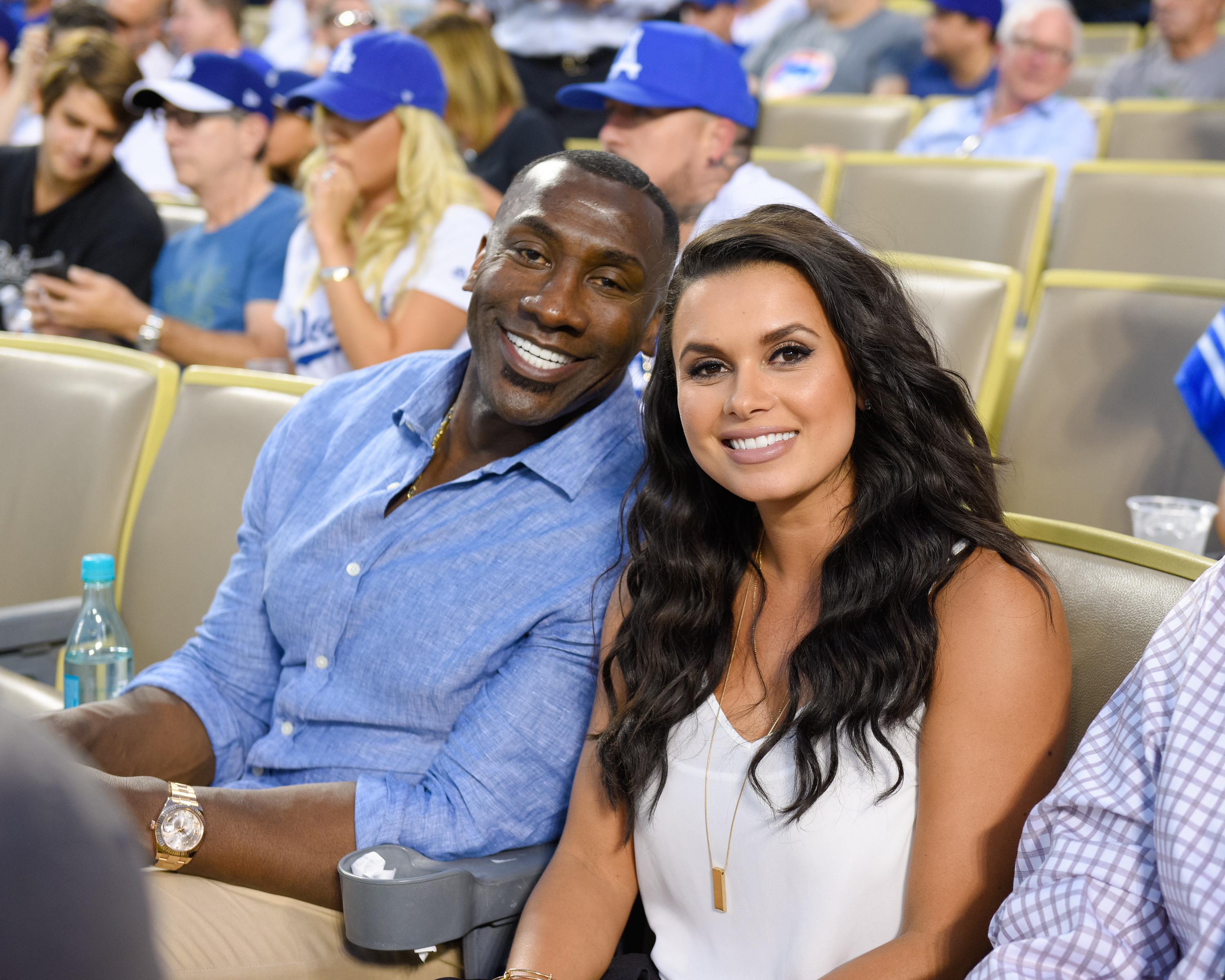 Celebrities At The Los Angeles Dodgers Game