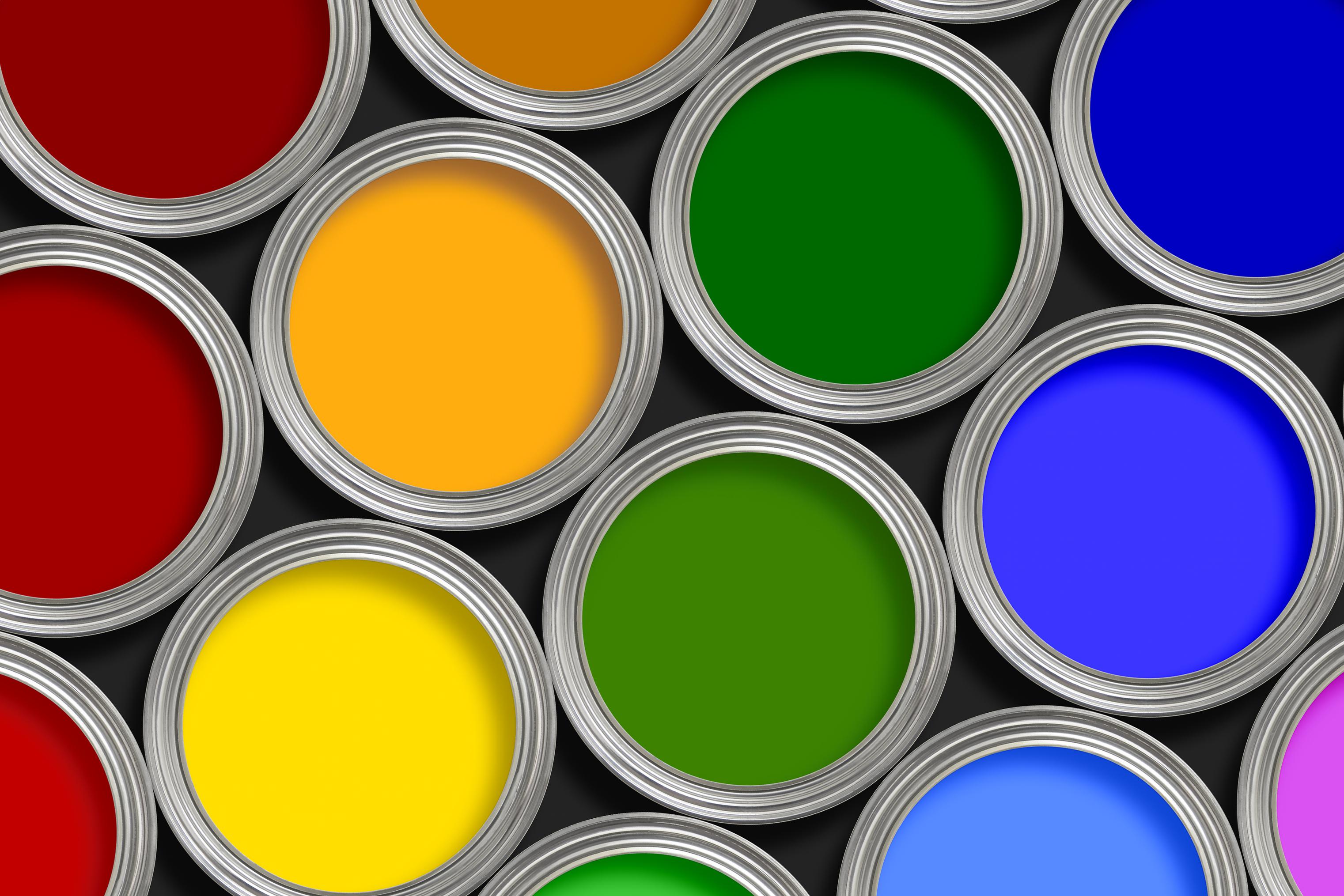 Open Paint Tins