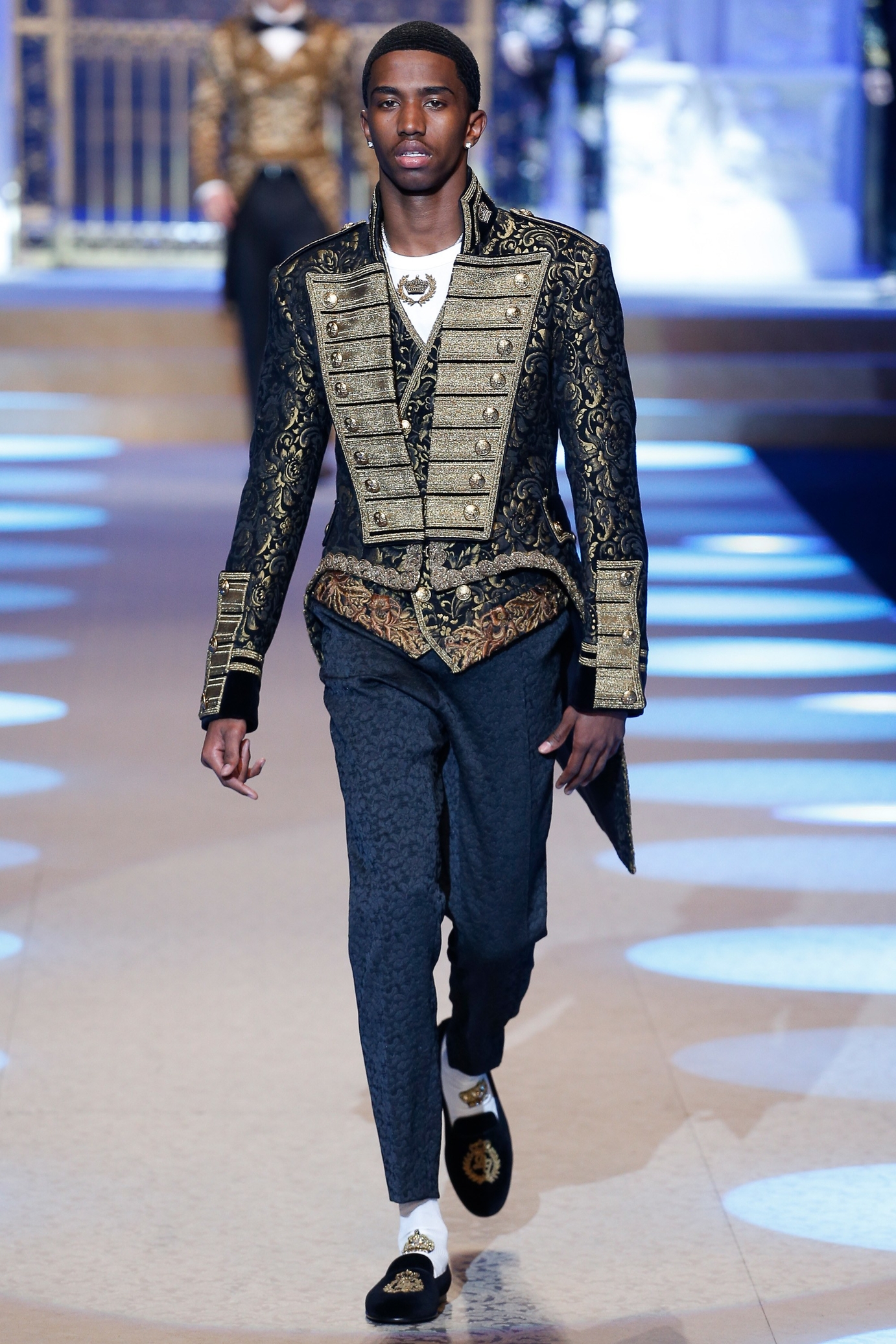 Christian Combs walks D&G Runway - Milan