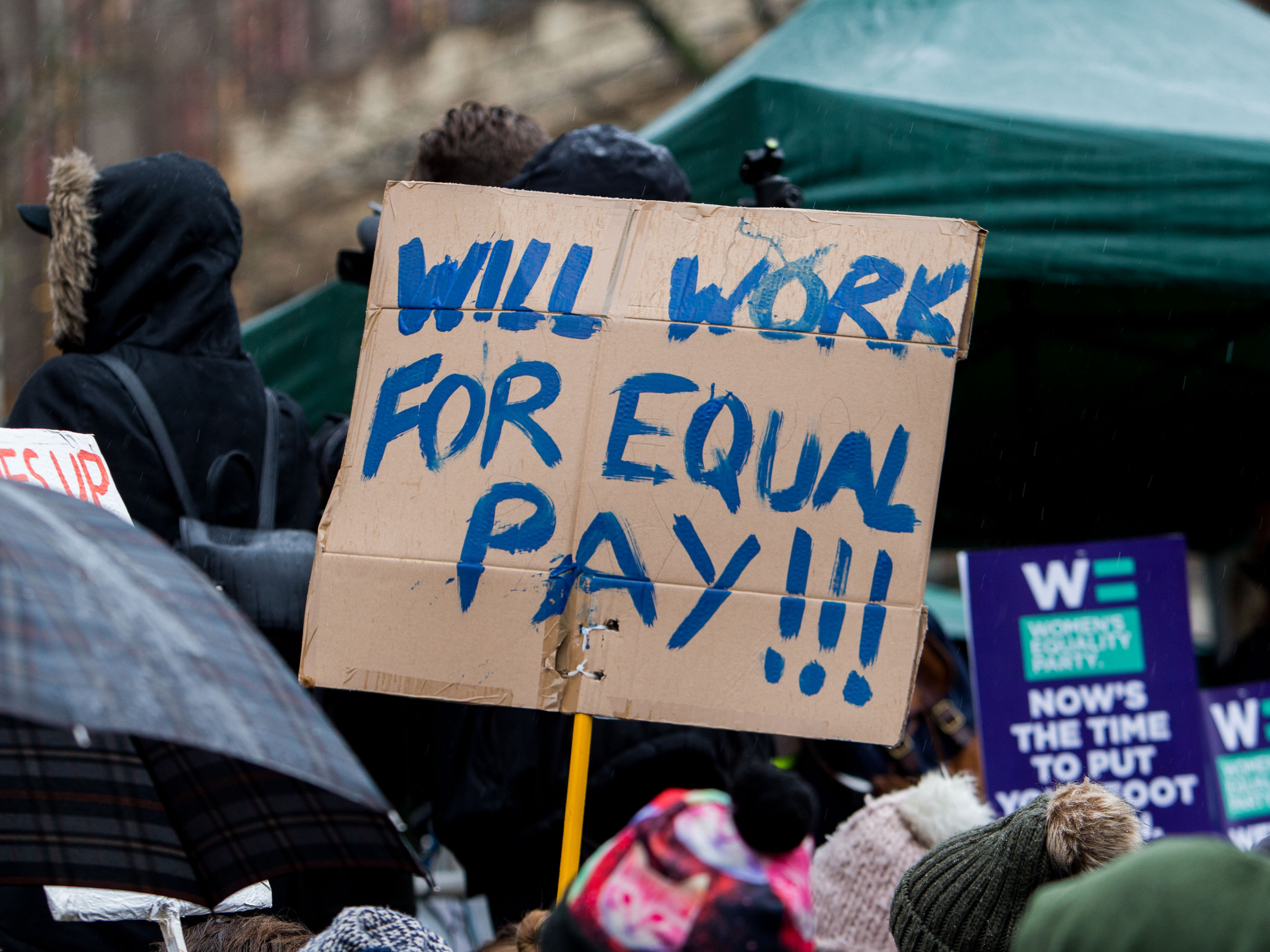 Time's Up rally on anniversary of Women's March in London