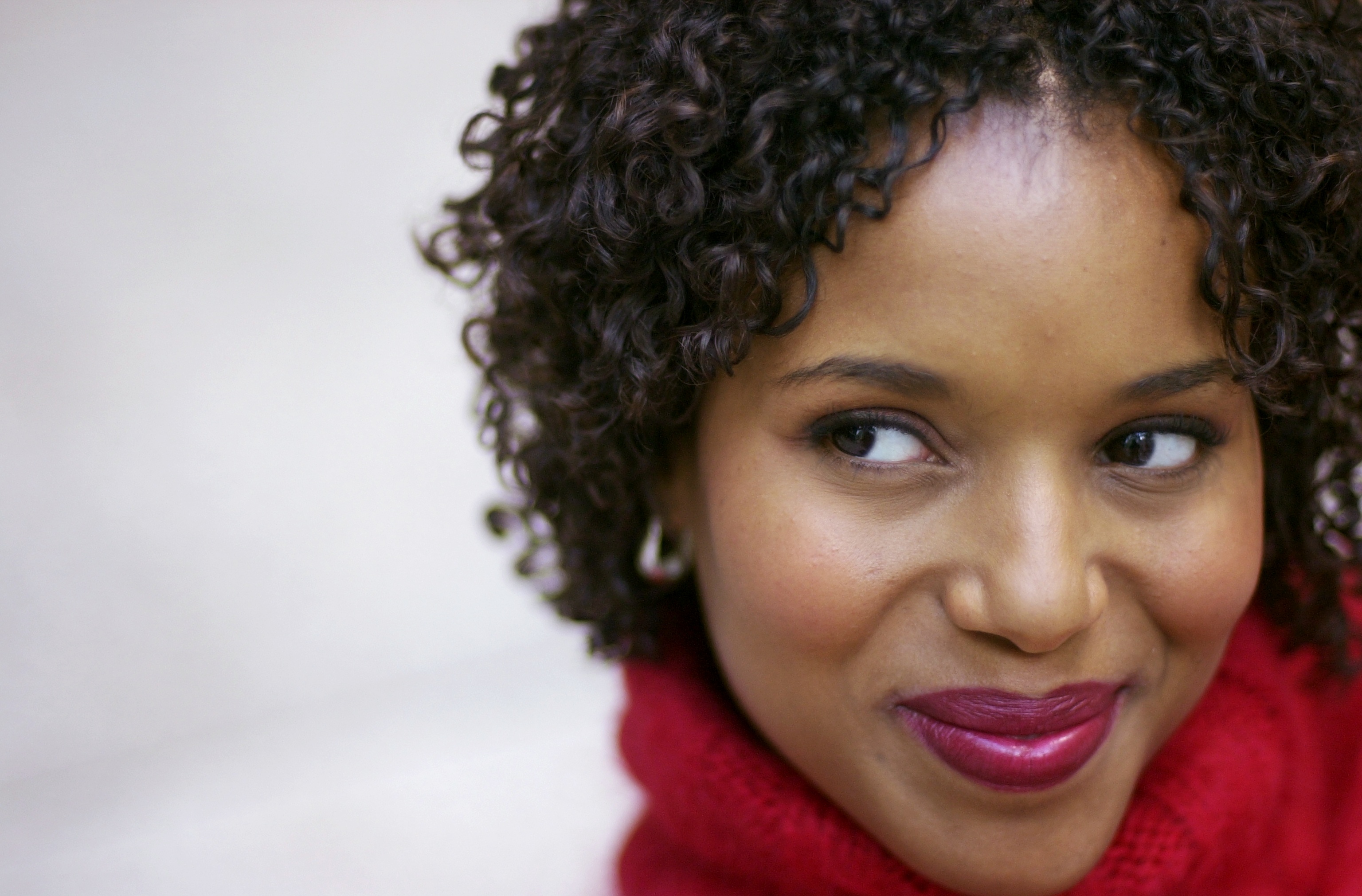 Actress Kerry Washington in the lobby of a building on Madis