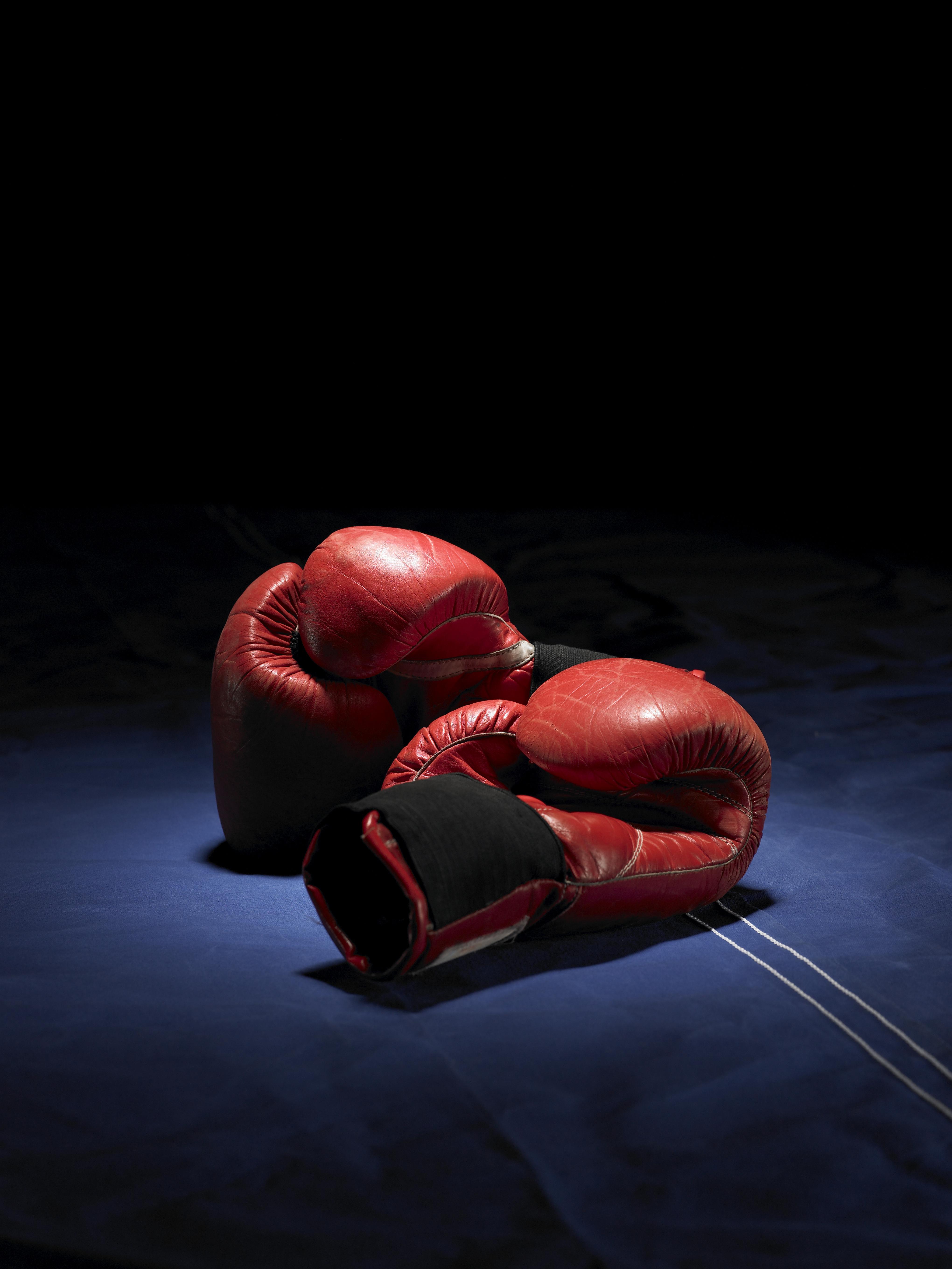 Red boxing gloves