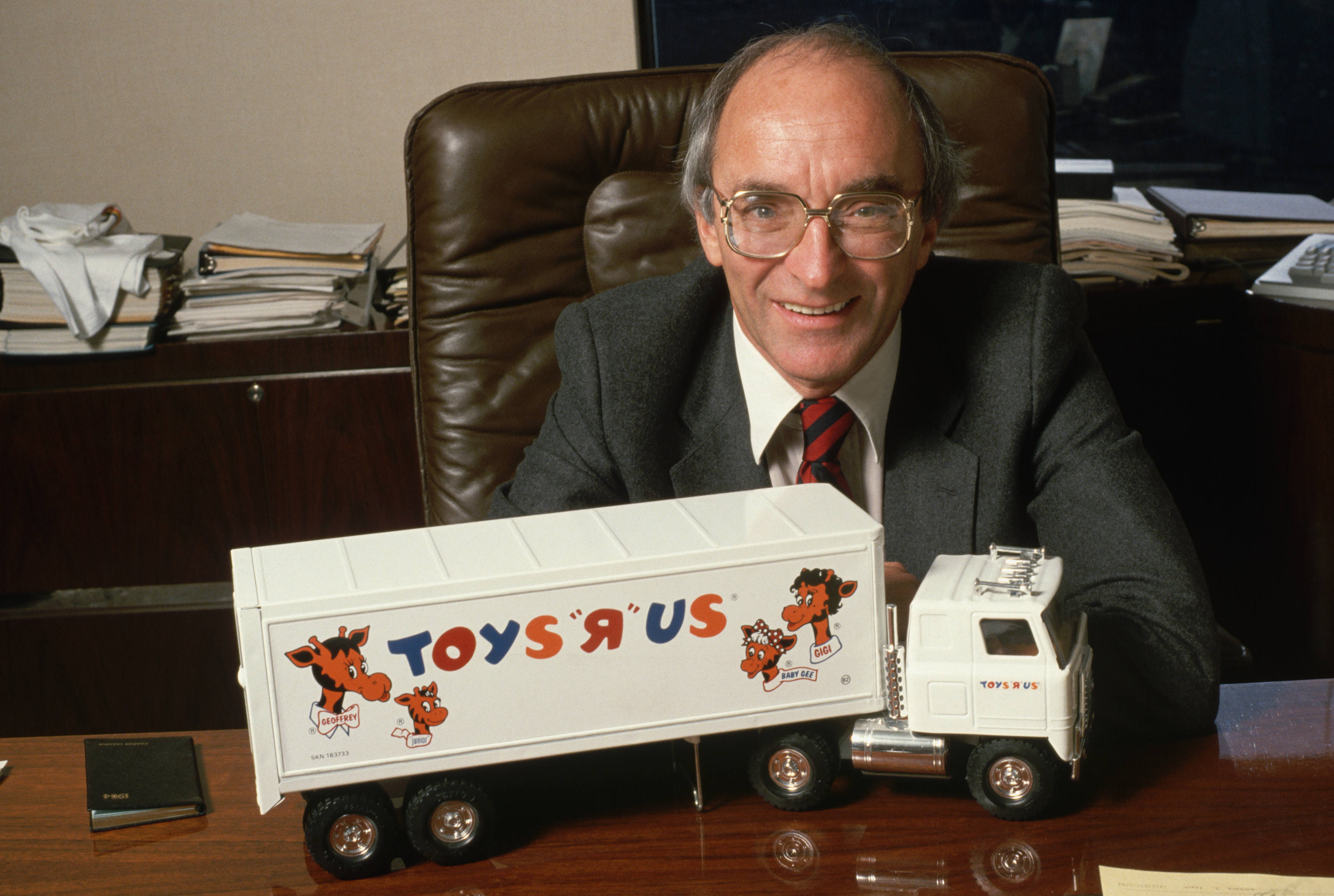 Charles Lazarus with Toy Truck