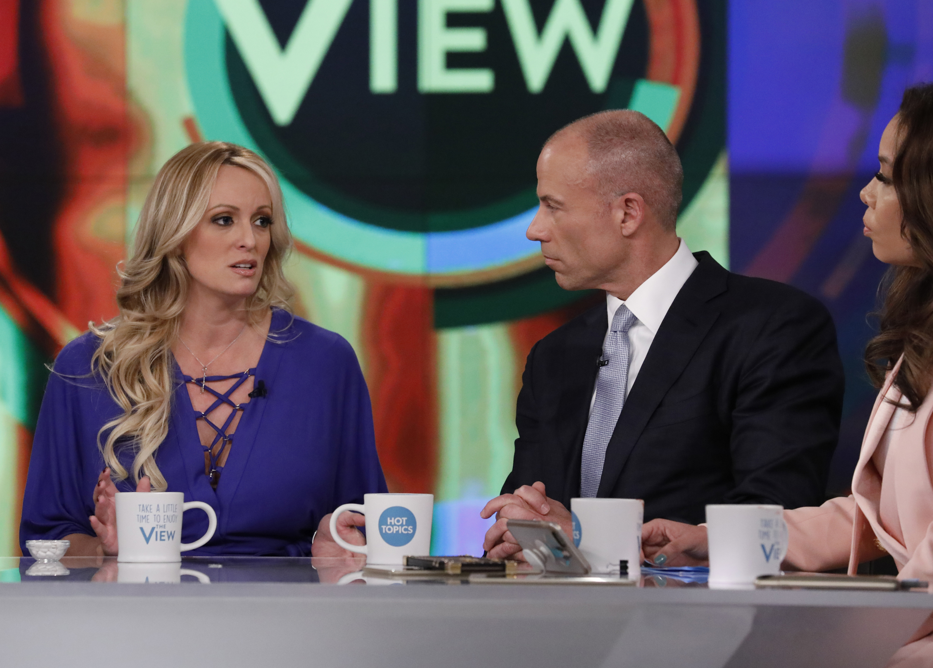 STORMY DANIELS, MICHAEL AVANATTI, SUNNY HOSTIN