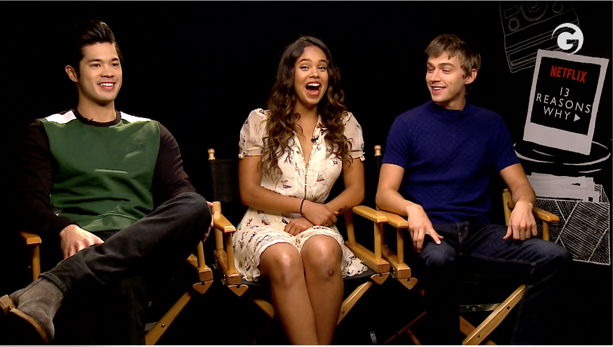 Miles Heizer, Ross Butler, Alisha Boe