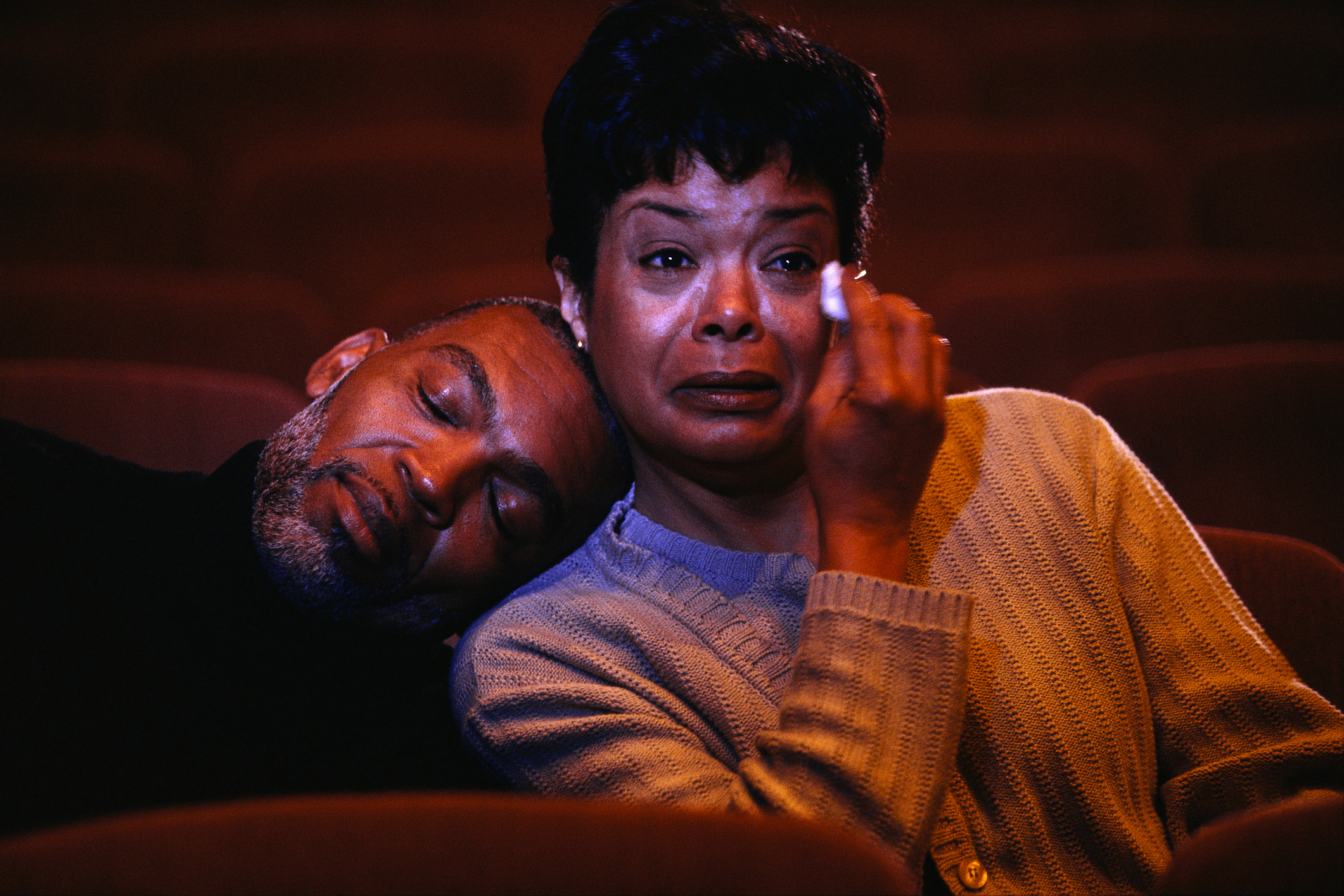 Couple in Movie Theater