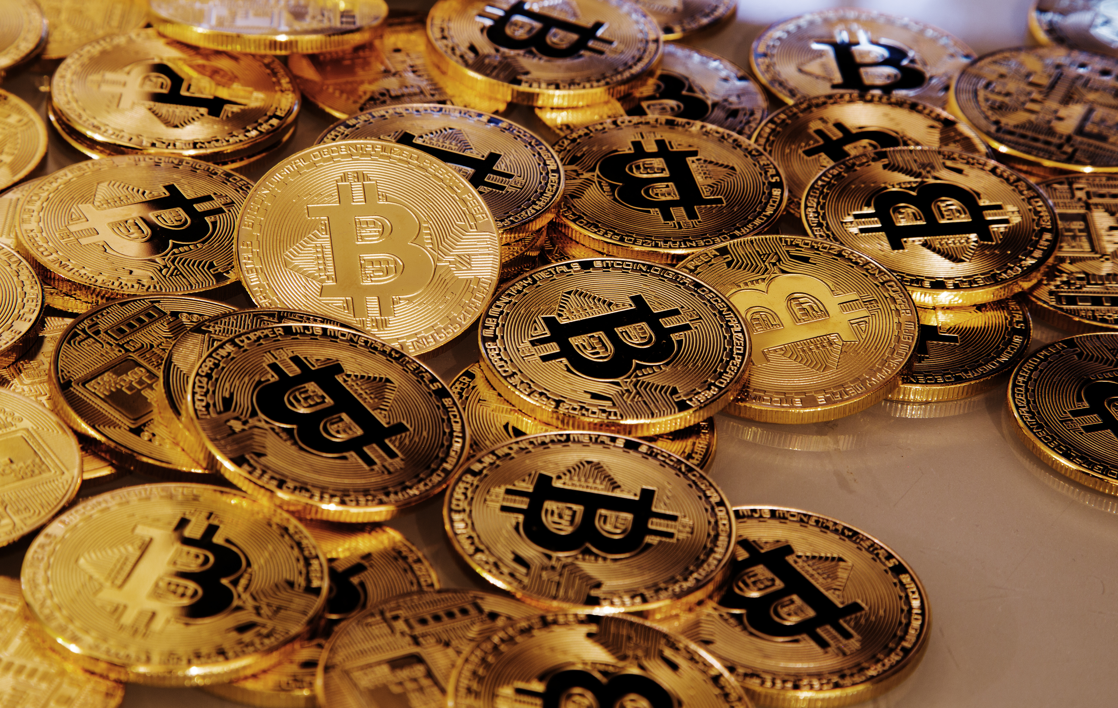 Physical version of Bitcoin coin aka virtual money.