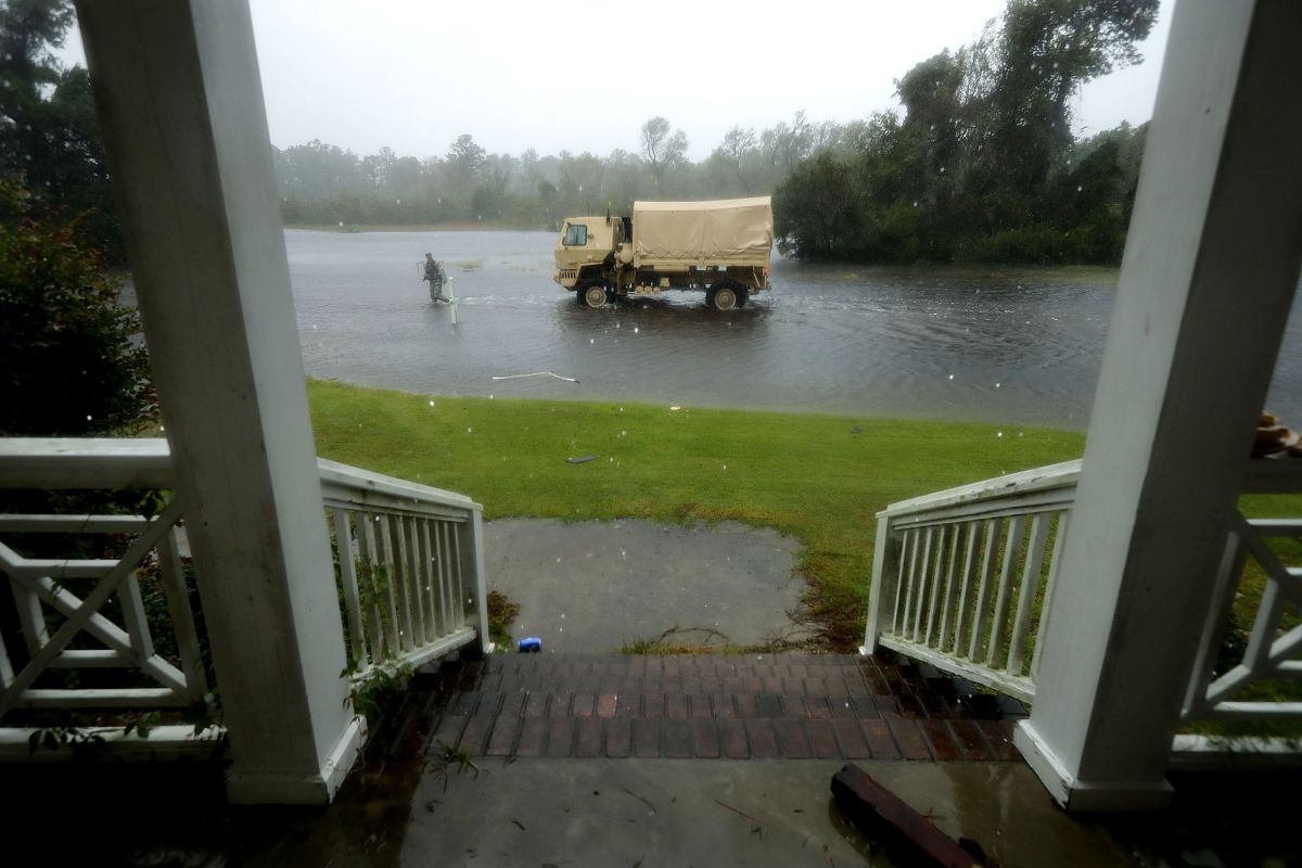 Hurricane Florence Slams Into Coast Of Carolinas