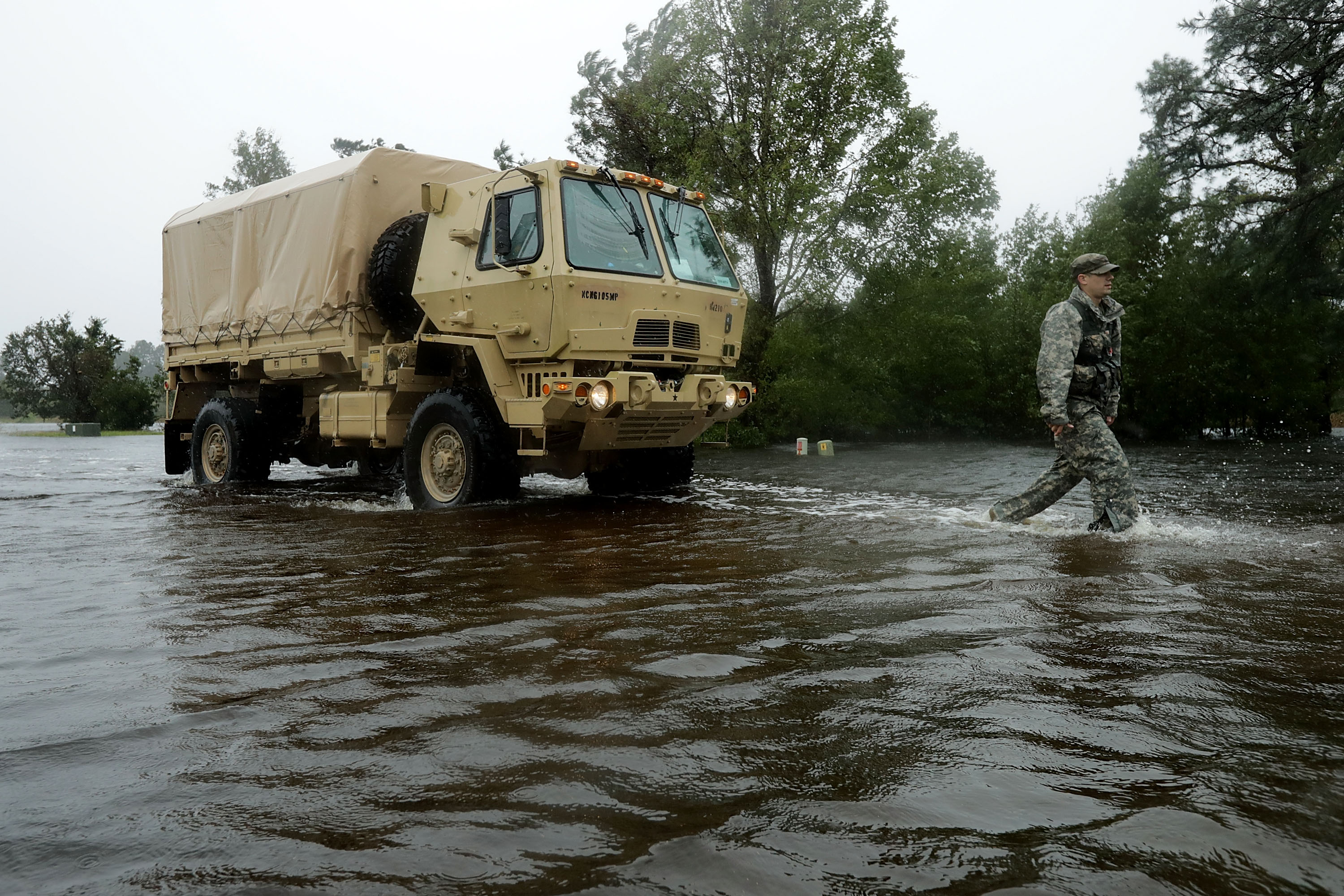 Hurricane Florence Slams Into Coast Of Carolinas