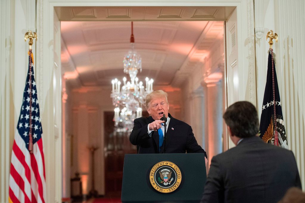 trump can't handle the press racists election