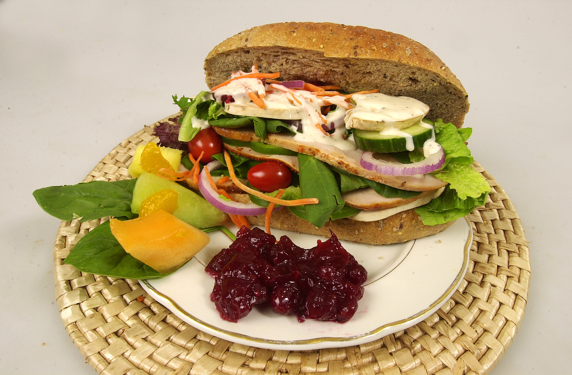 A turkey sandwich illustrates what to do with leftovers after Thanksgiving. Food Page illustration.