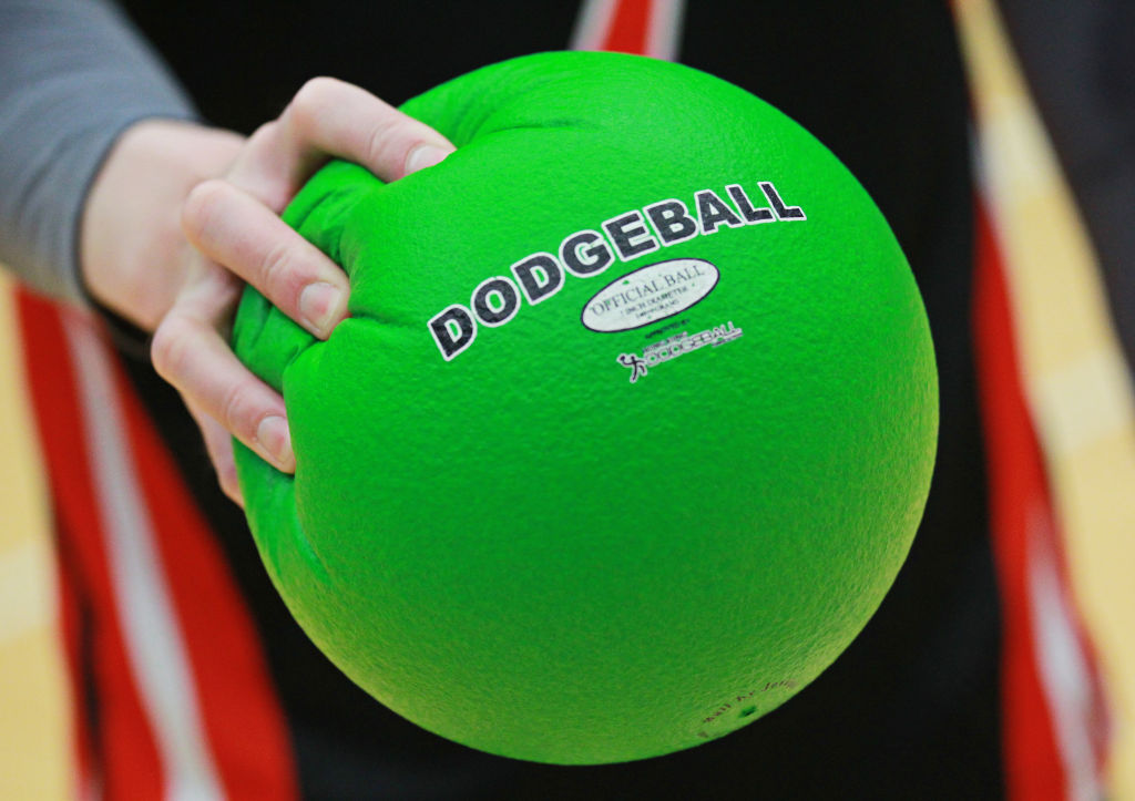 Dodgeball player and co-founder of the Hong Kong Dodge-ball League Brian Li photographed at Shek Tong Tsui Sports Centre. 03APR12