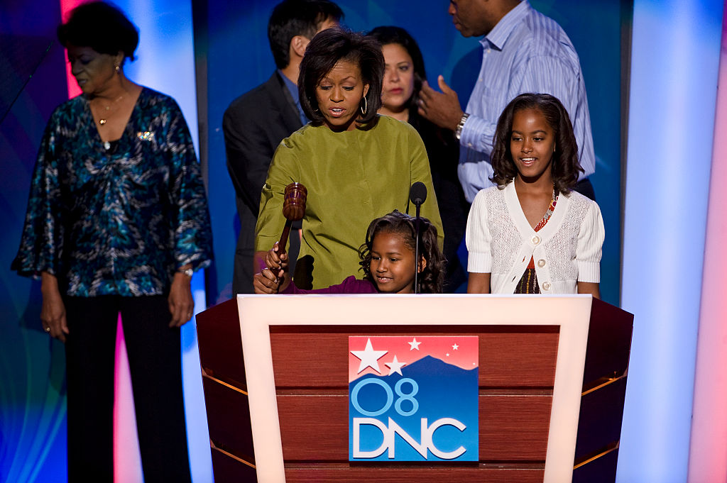USA - 2008 Presidential Election - Michelle Obama at Walk-Through for DNC