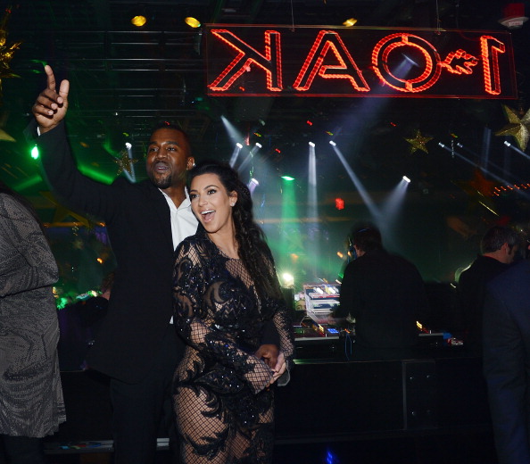 Kim Kardashian Hosts The New Year's Eve Countdown At 1 OAK Nightclub At The Mirage In Las Vegas