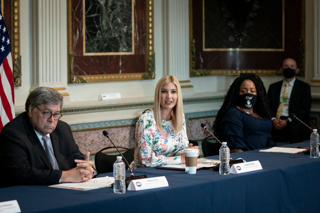 Ivanka Trump And Attorney General Barr Host Roundtable Highlighting Grants To Combat Human Trafficking