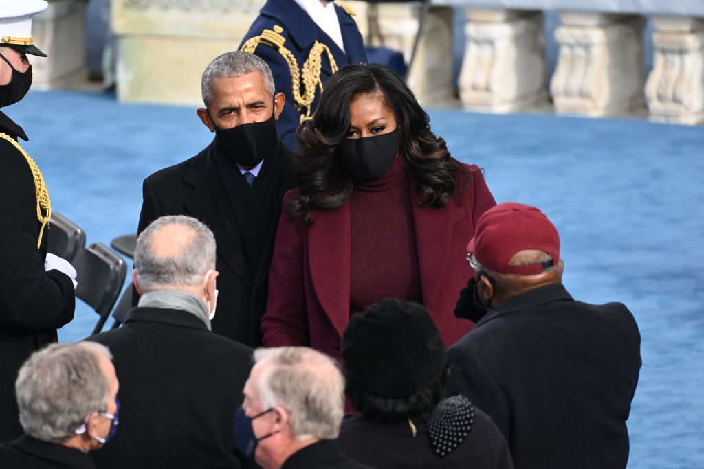 Michelle Obama's hair at 2021 Inauguration Day