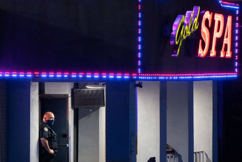 Massage parlor shooting in Atlanta, GA area.