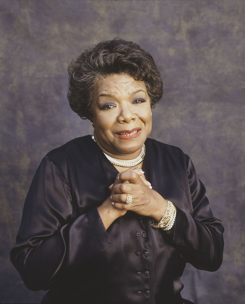 Poet and civil rights activist Maya Angelou