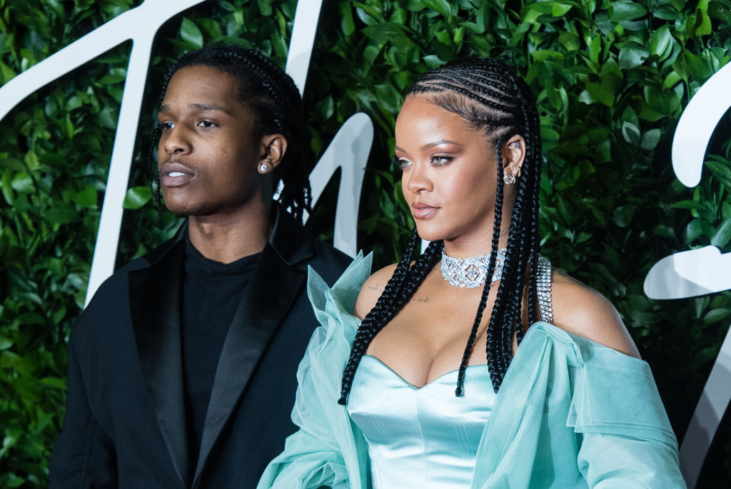 Rihanna and ASAP Rocky arrive to the 2019 Fashion Awards