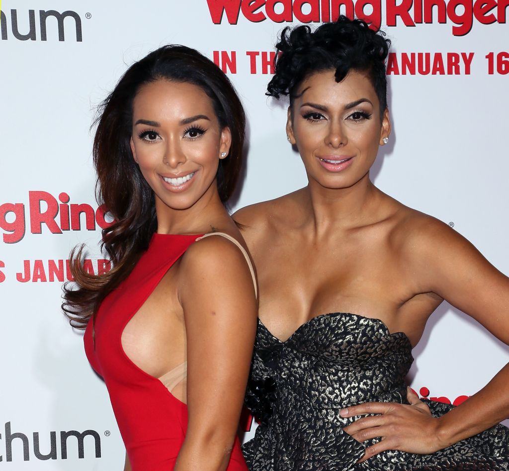 TV personalities Gloria Govan (L) and Laura Govan attend the premiere of Screen Gems' 'The Wedding Ringer' at the TCL Chinese Theatre on January 6, 2015 in Hollywood, California.