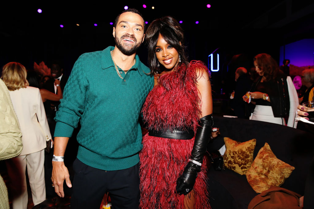 Kelly Rowland and Jesse Williams spotted at the L.A. premiere for 'The Harder They Fall.'