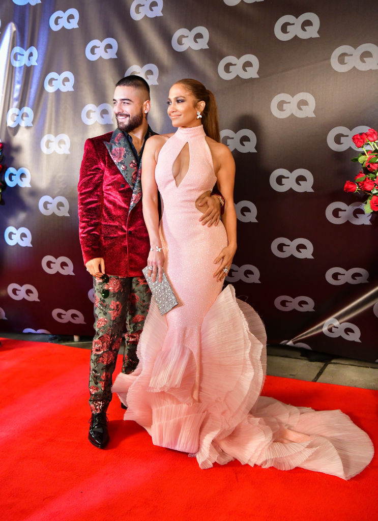 Jennifer Lopez and Maluma film their upcoming film, Marry Me.