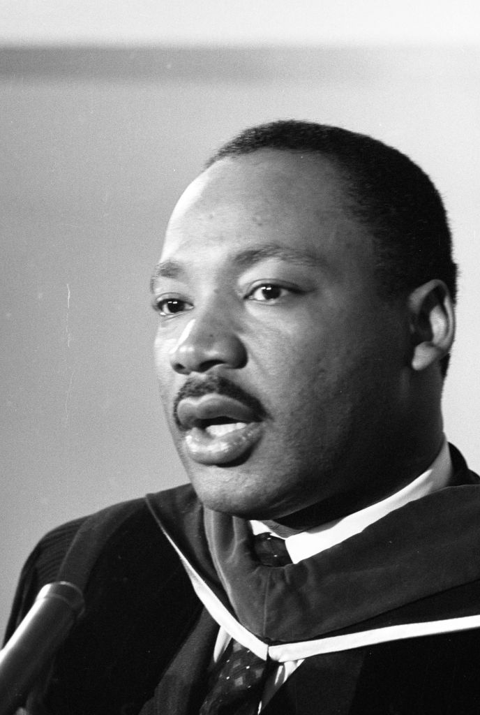 Martin Luther King Jr At A Press Conference